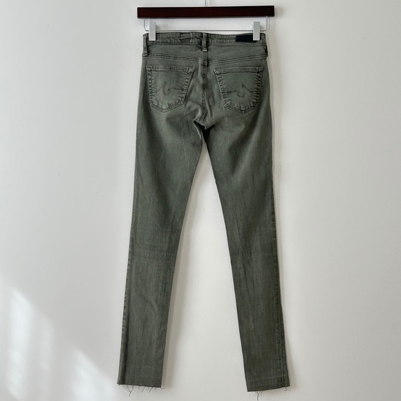 AG Adriano Goldschmied Women's Skinny Jeans in Olive Green - Picture 12 of 16